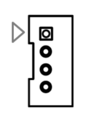 Audio amplifier output header drawing, CN_AMP1.
