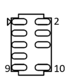 Front panel audio header drawing, CN_FPAUD1.