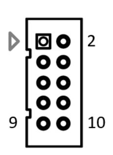 Eight-bit GPIO header drawing, CN_GPIO1.