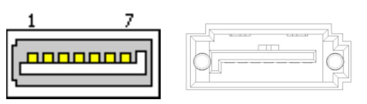 SATA signal connector drawing, SATA2.
