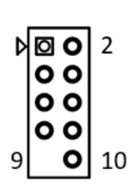 USB 2.0 internal header drawing, CN_USB2_1.