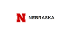 Nebraska logo with a red N and black wordmark