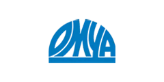 Omya logo in blue on white