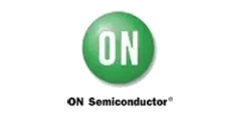 ON Semiconductor logo with a green circular ON mark