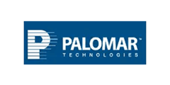 Palomar Technologies logo with a blue P icon and white wordmark