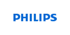 Philips logo in blue text
