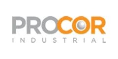 Procor Industrial logo with gray and orange wordmark
