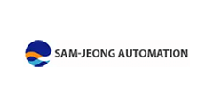 Sam Jeong Automation logo with a blue and orange circular mark and black wordmark