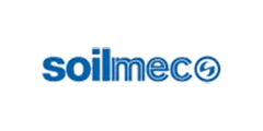 Soilmec logo in blue text with a circular icon