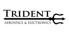 Trident Aerospace & Electronics logo with a trident icon