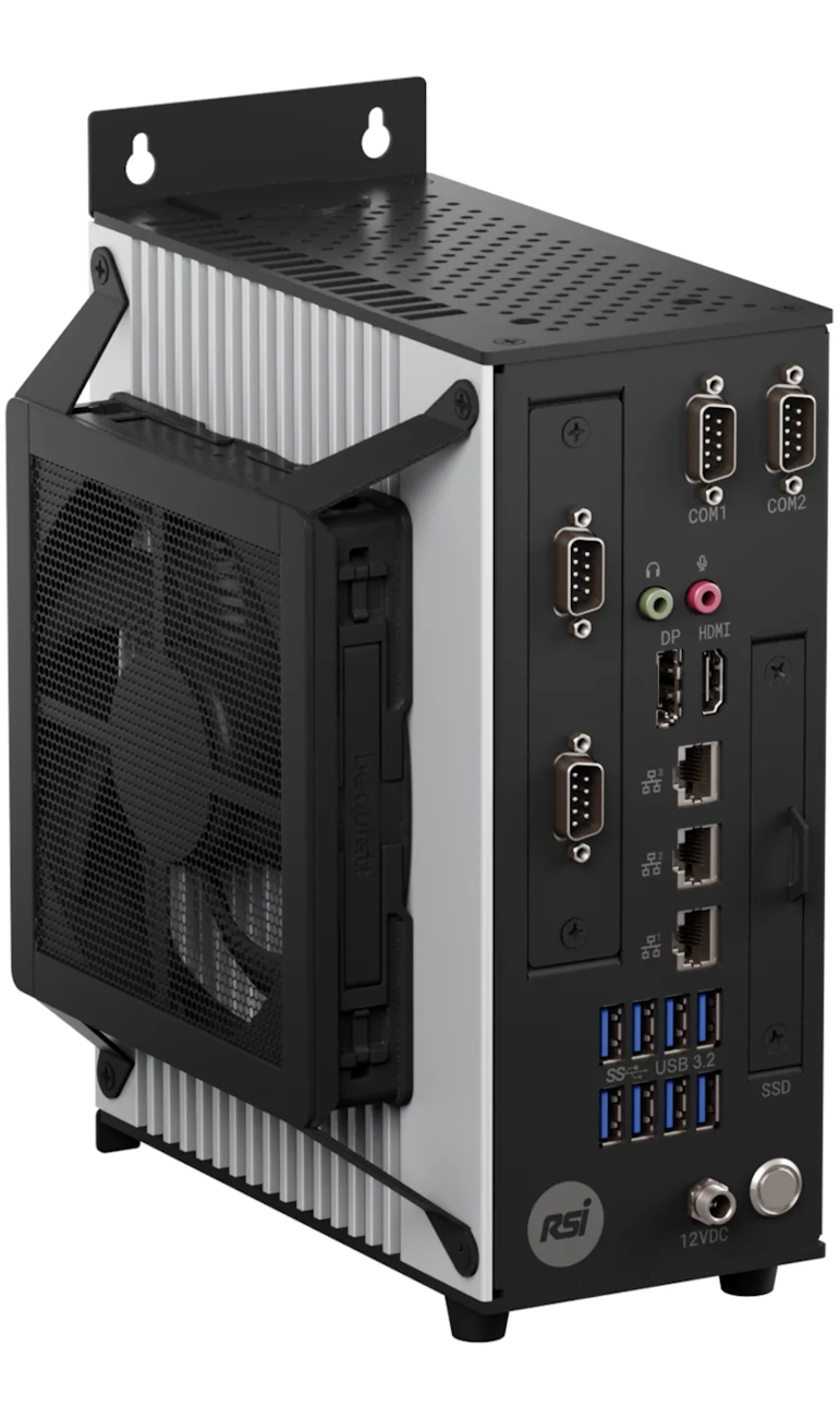 iPC400 industrial PC with fan kit render