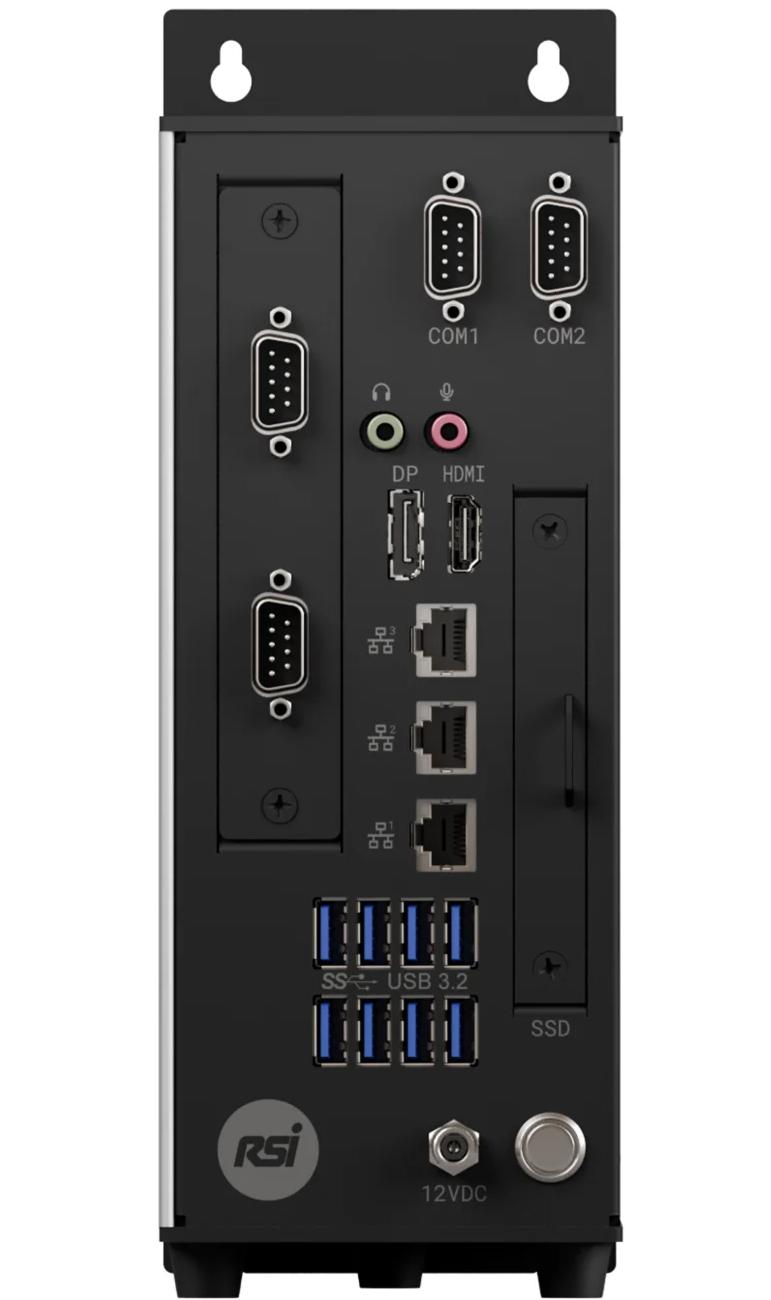 iPC400 front panel industrial PC render