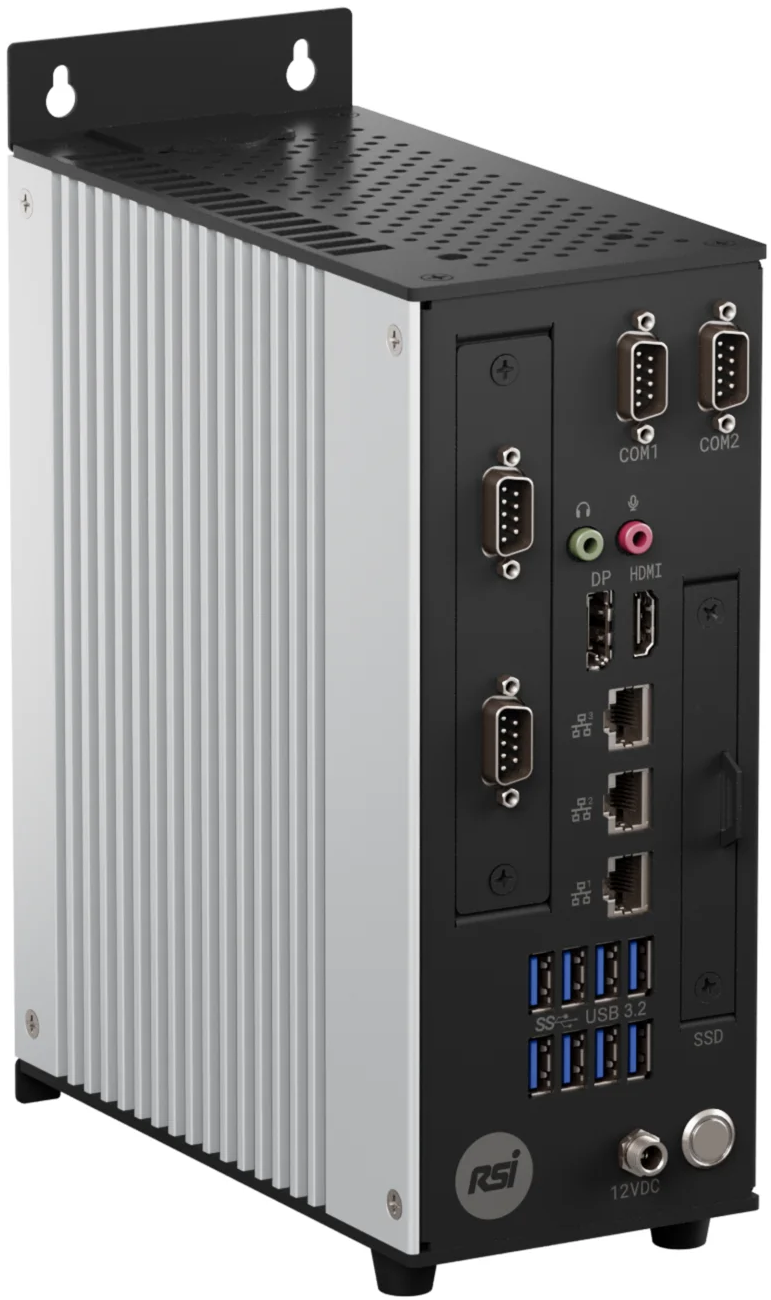iPC400 left angle industrial PC render