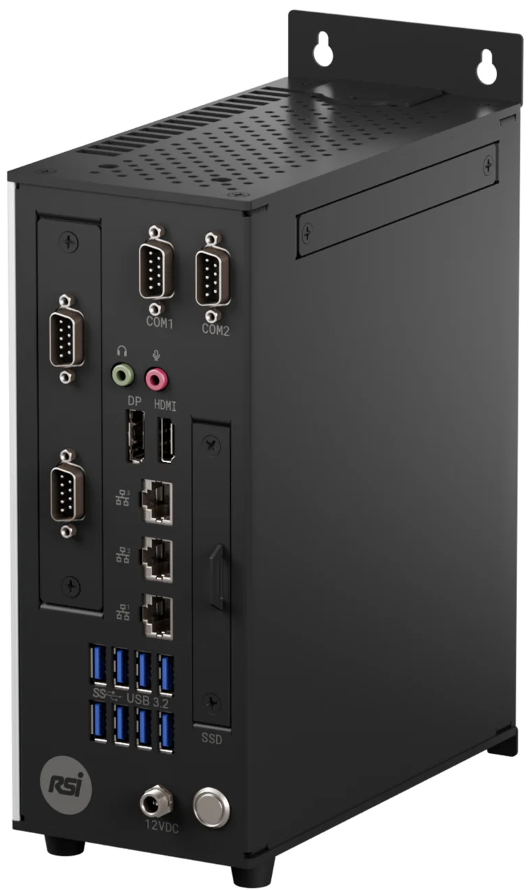 iPC400 right angle industrial PC render