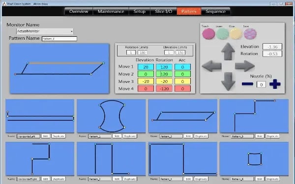 RapidWash user interface
