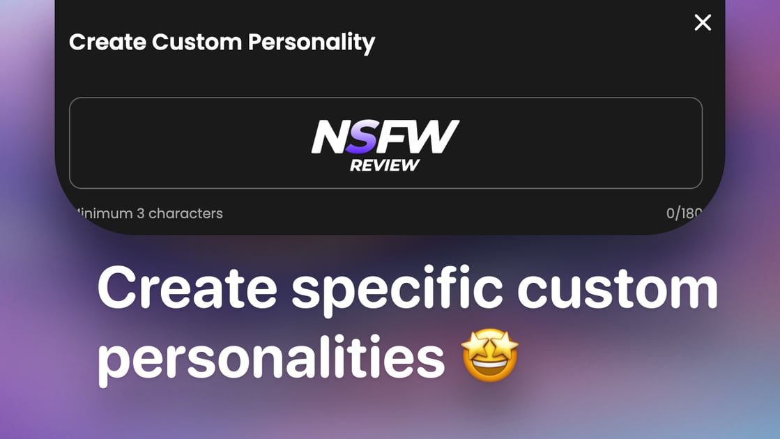 Custom personality feature