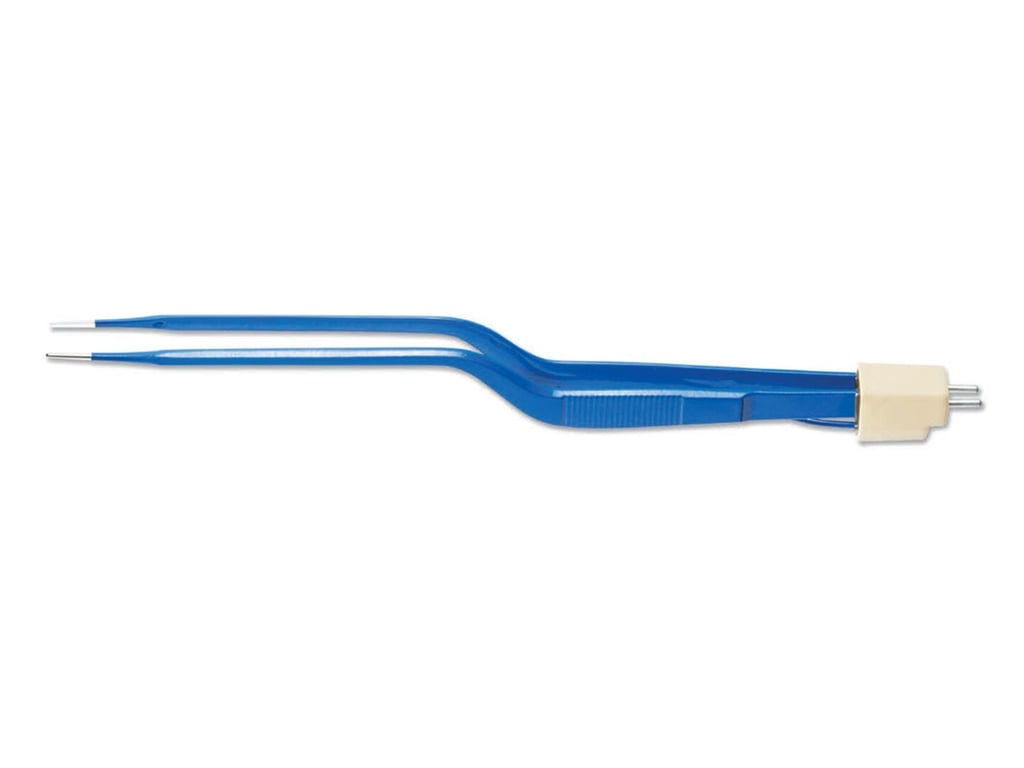 7 1/2” (19.1cm) Gerald Bayonet Irrigated, Non-Stick Bipolar Forceps, Insulated, 1.0mm