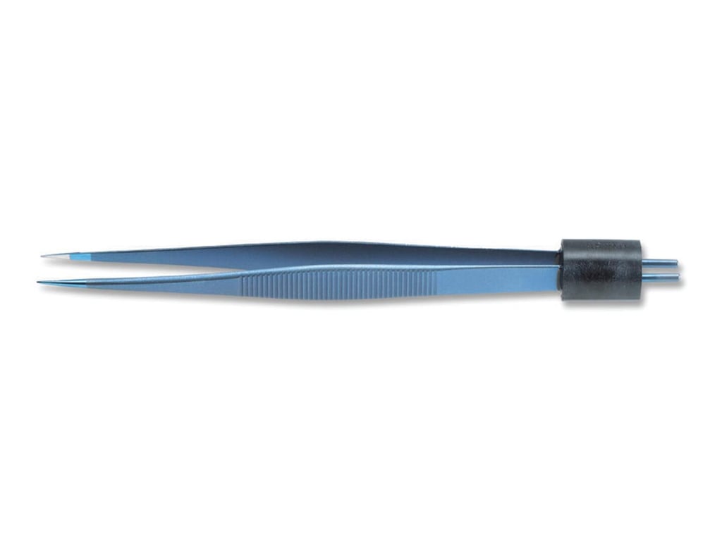 6” (15.2cm) Titanium Straight, Bipolar Forceps, 0.25mm