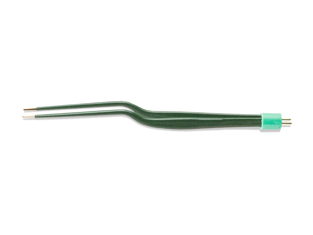 7 3/4" (19.7cm) Scoville-Greenwood Bayonet Bipolar Forceps, Insulated, 1.5mm, Disposable