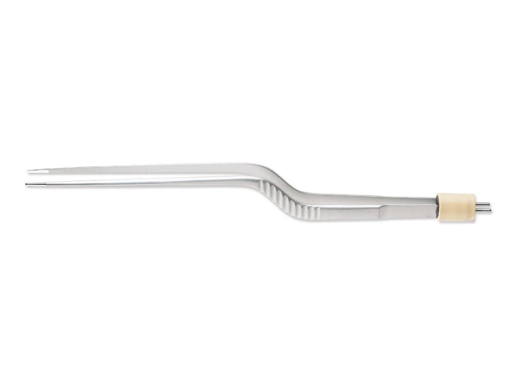 7 1/8” (18.1cm) Yasargil Bayonet Non-Stick Bipolar Forceps, 0.7mm
