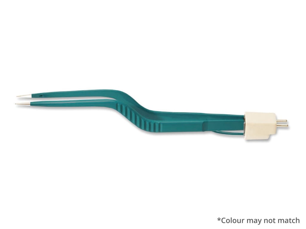 6 1/4” (15.9cm) Yasargil Bayonet Irr. Non-Stick Bipolar Forceps, Ins., 0.7mm