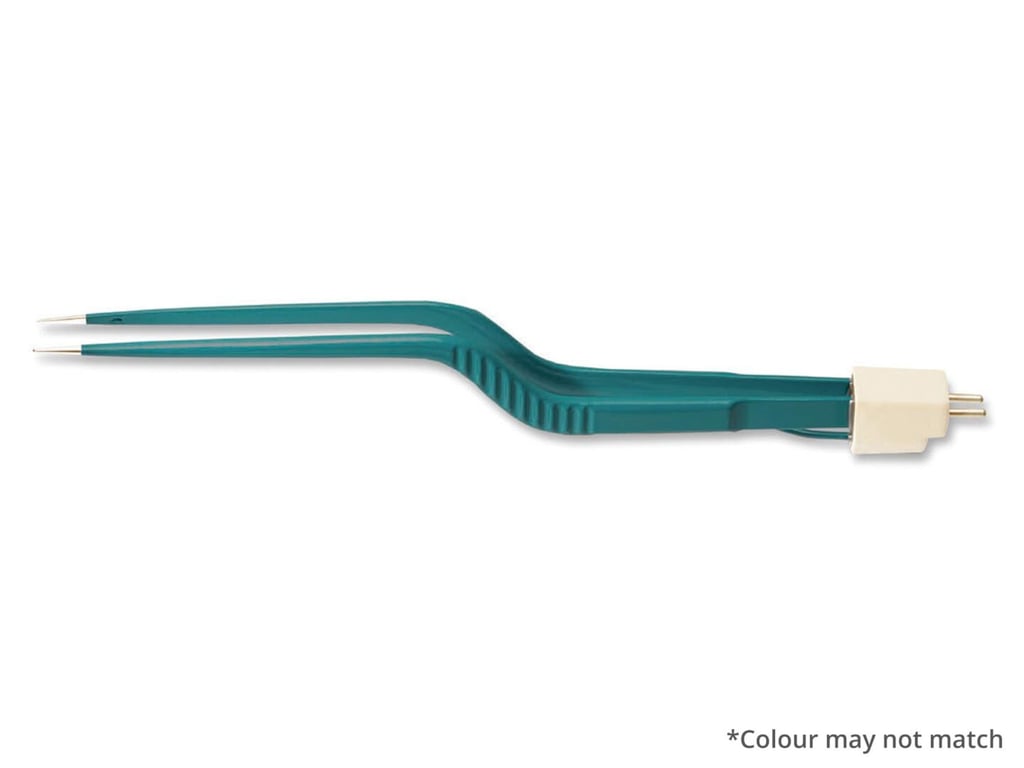 7 1/8” (18.1cm) Yasargil Bayonet Irr. Non-Stick Bipolar Forceps, Ins., 0.7mm