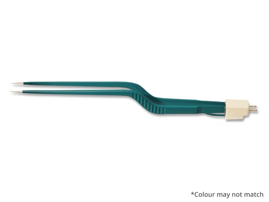 7 7/8” (20cm) Yasargil Bayonet Irr. Non-Stick Bipolar Forceps, Ins., 0.7mm