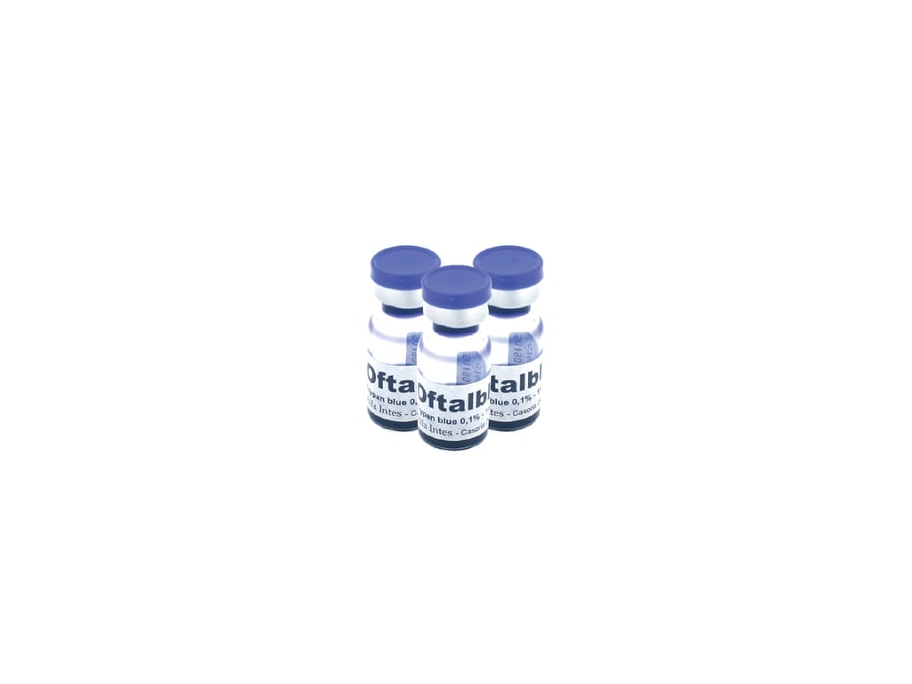 Oftalblu, 1ml vial Oftalblu 0.06% trypan blue solution