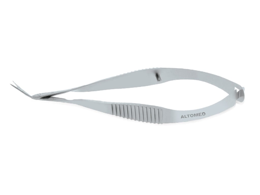 Vannas Scissors 90mm (3.5") - Angled Long Blade