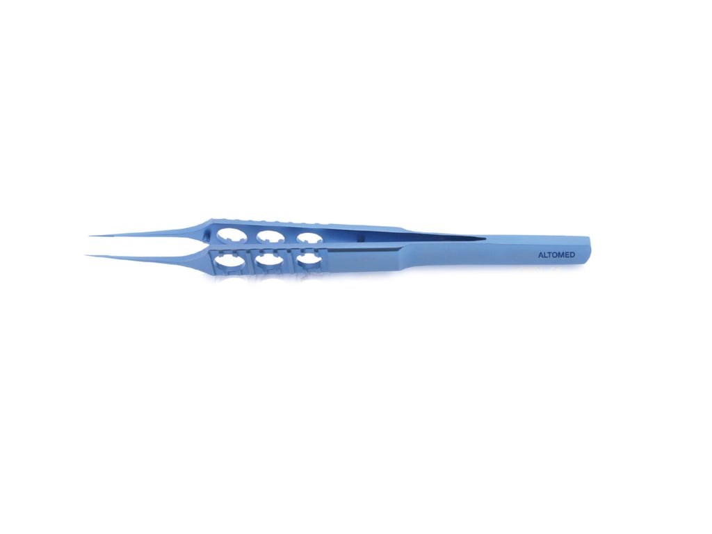 Straight Titanium Long Handled Micro Forceps 120mm