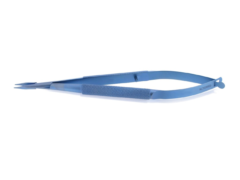 Titanium Needleholder No Lock 115mm (4.5") - Straight Fine