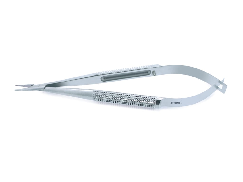 Barraquer Needleholder No Lock 111mm (4.5") - Micro Straight