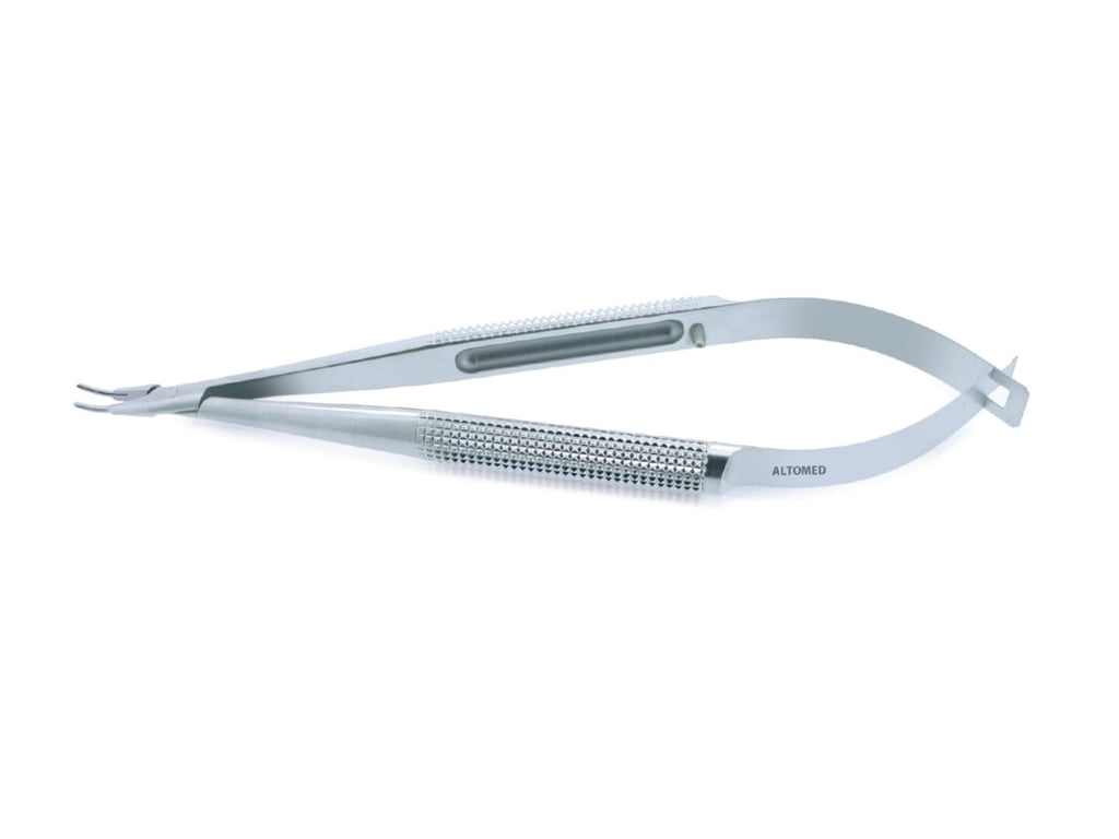 Barraquer Needleholder No Lock 111mm (4.5") - Micro Curved