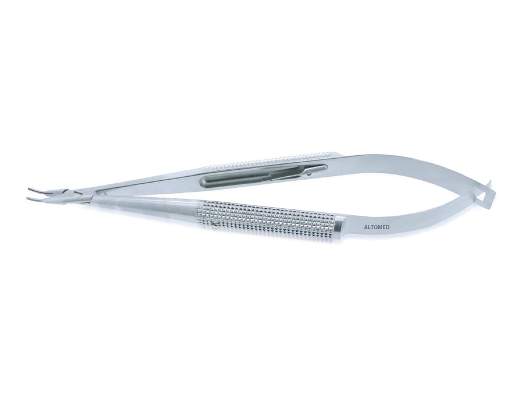 Barraquer Needleholder With Lock 120mm (4.5") - Micro Curved