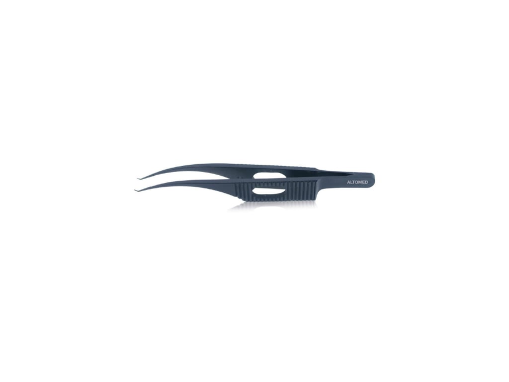 Barraquer Colibri Tying Forceps - 45° 0.12mm Teeth Blackened