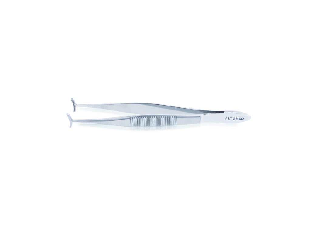 Barraquer Fixation Forceps 100mm (4.0") - 9 Into 10 Teeth