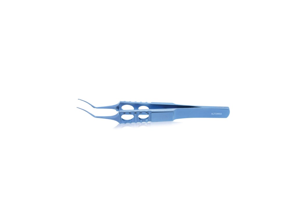 Utrata Capsulorhexis Forceps 85mm (3.25") - Curved Jaw Titanium
