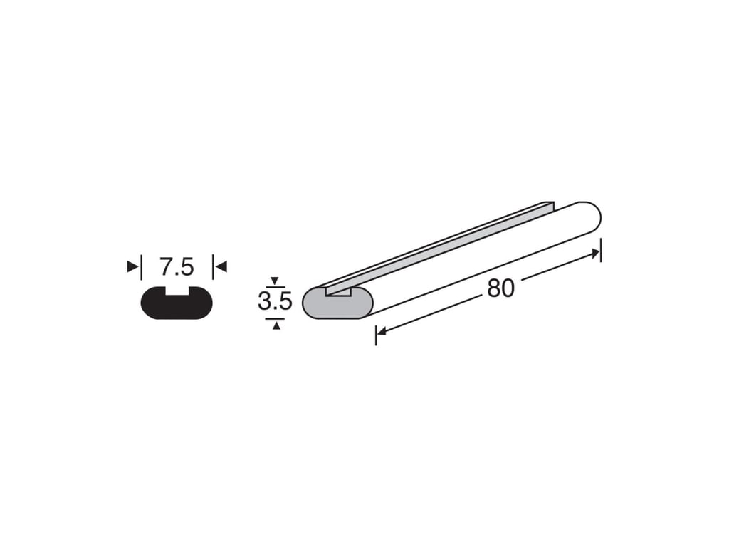 Grooved Scleral Sponge Style 509G