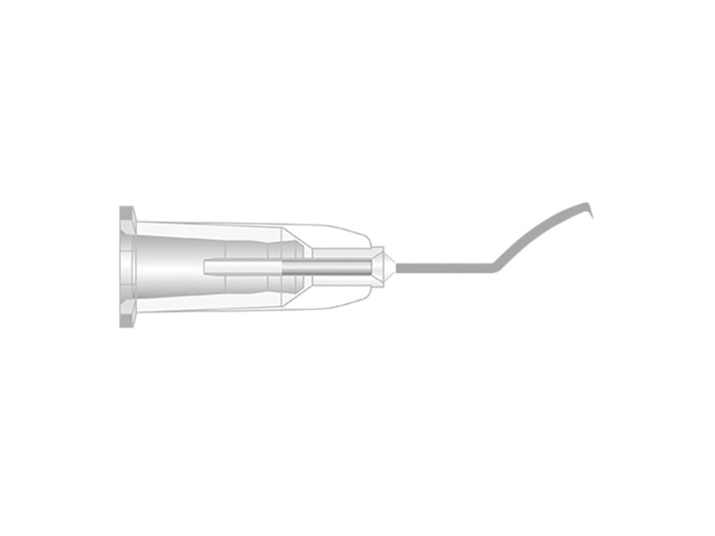 Irrigating Cystotome 27G x 5/8" (0.4 x 16mm) - Short Curve Formed