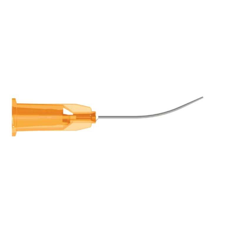 25G x 7/8" Tapered Curved Hydrodelineation Cannula