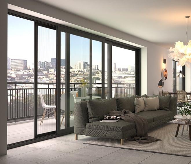 practic, aluminium, lift&slide, sliding door, 600