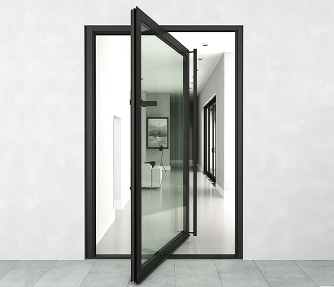 door, pivot, aluminium door, 860