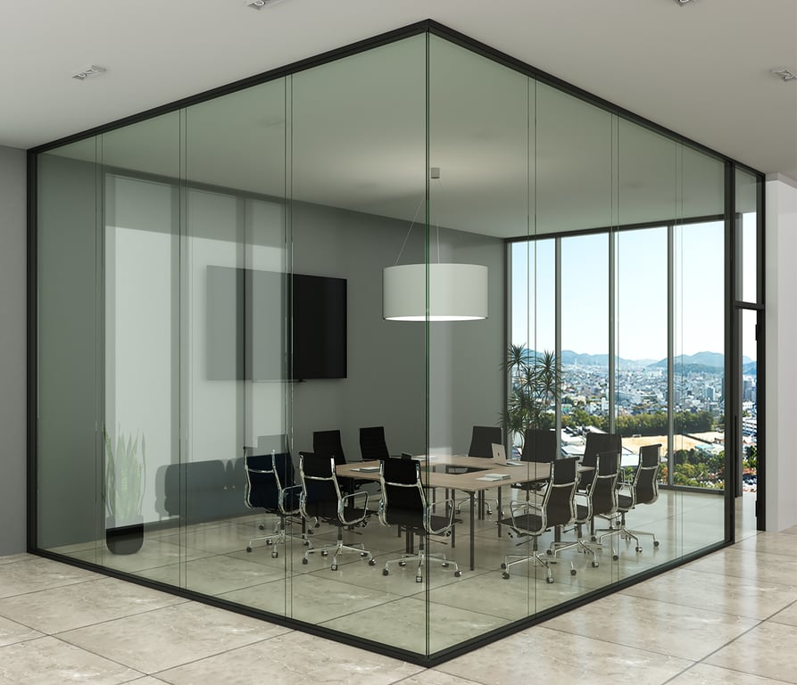 double, glazed, singleglazed, office partition , interiror partititon, 100