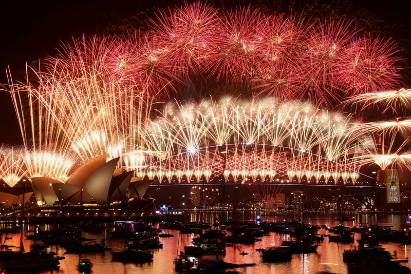 Image for World bids goodbye to 2025 with fireworks and icy plunges