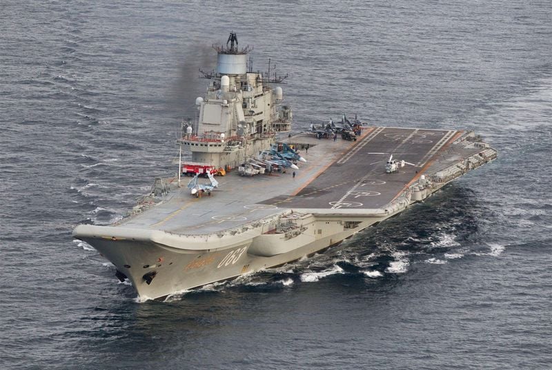 Image for Russia's lone aircraft carrier likely to be scrapped or sold, says shipbuilding chief