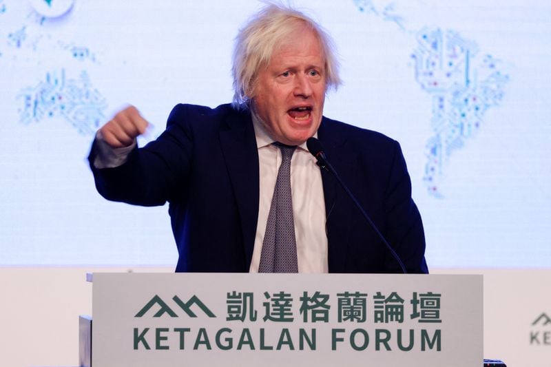 Image for Former UK PM Johnson rejects China's bullying of Taiwan, calls for deeper ties with West