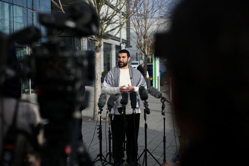 Image for UK pro-Palestinian commentator lands back in Britain after release from US detention