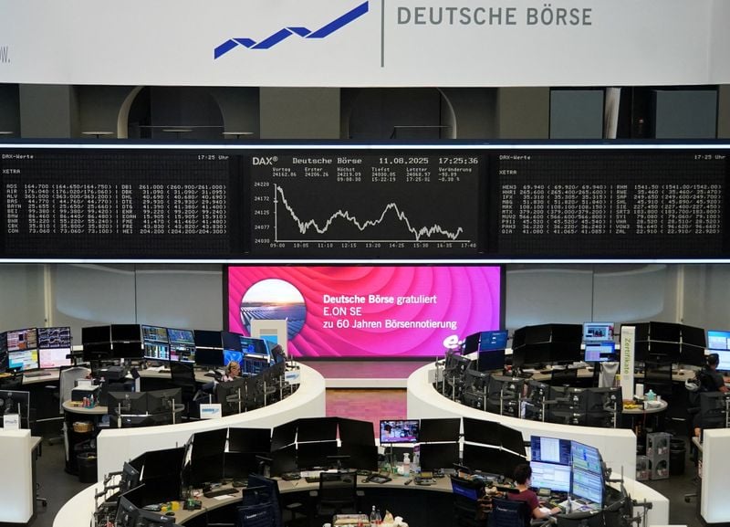 Image for STOXX 600 ends higher after ECB's expected 'hold' verdict, defence stock boost