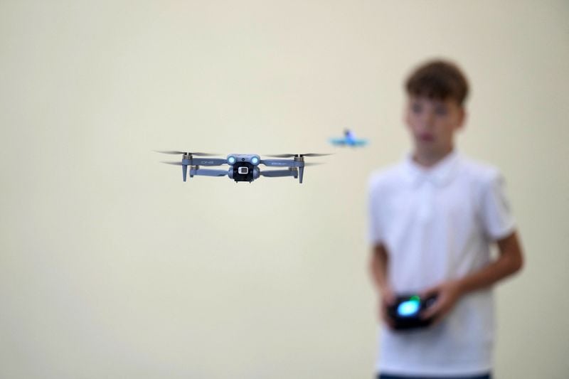 Image for Lithuania teaches children to fly drones on border with Russia