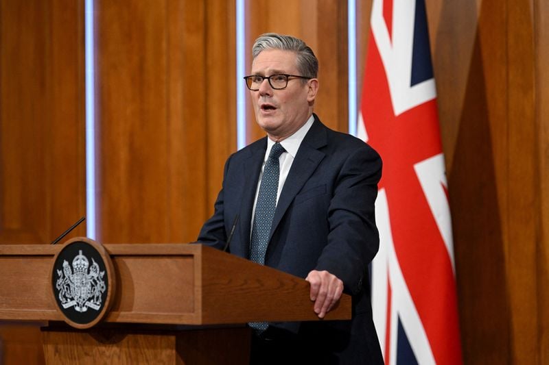 Image for UK sending four extra Typhoon jets to Qatar, PM Starmer says